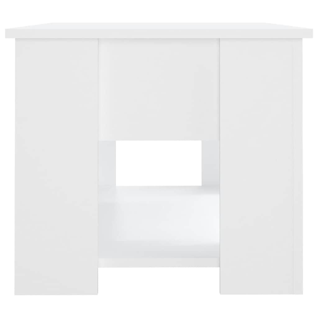 Couchtisch Weiß 79x49x41 cm Holzwerkstoff