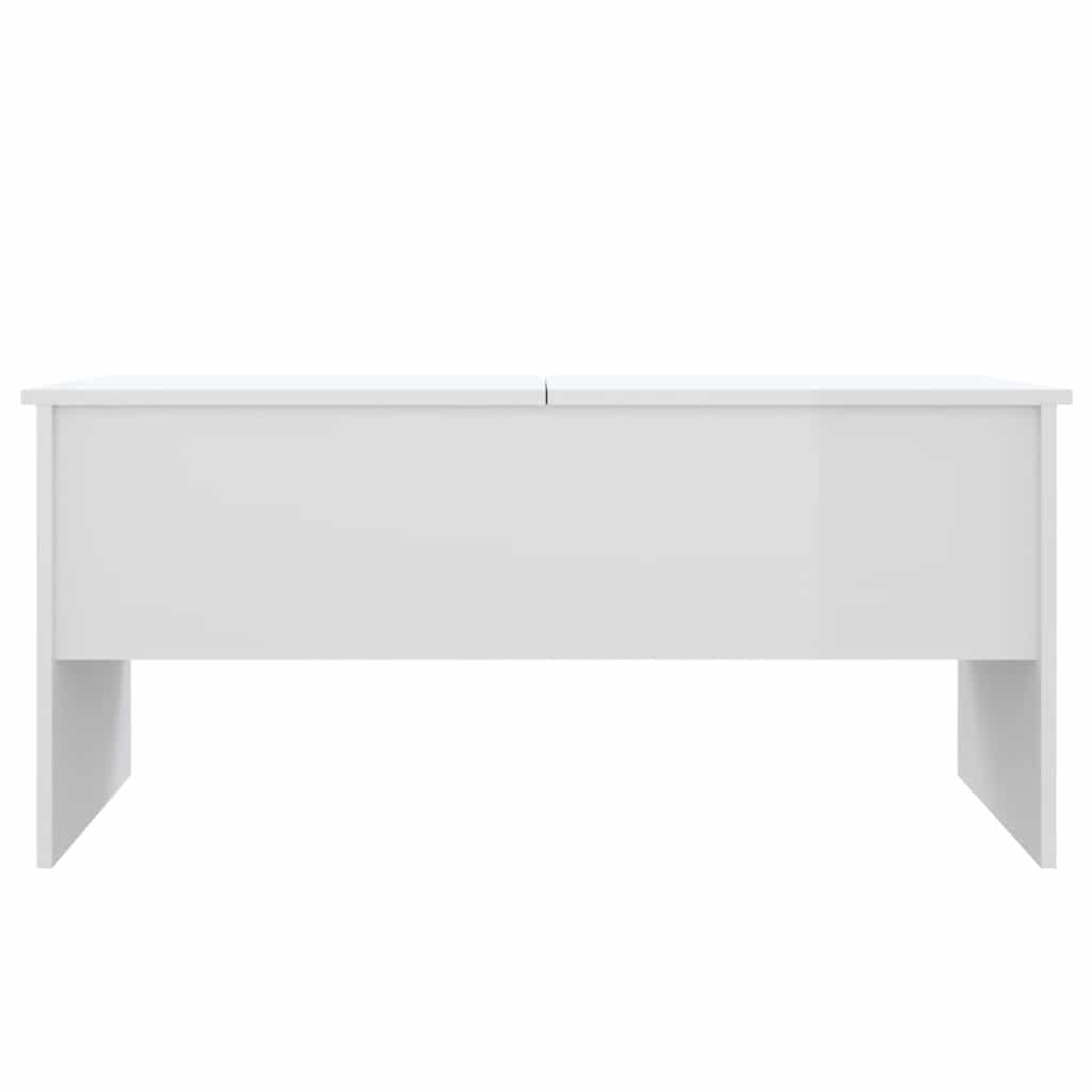 Couchtisch Hochglanz-Weiß 102x50,5x46,5 cm Holzwerkstoff