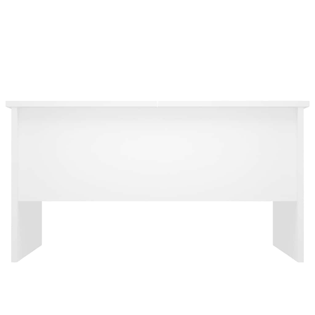 Couchtisch Weiß 80x50x42,5 cm Holzwerkstoff