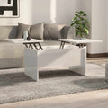 Couchtisch Hochglanz-Weiß 80x50x42,5 cm Holzwerkstoff
