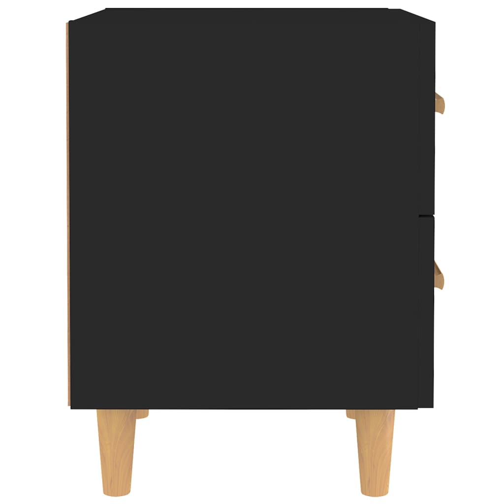 Nachttische 2 Stk. Schwarz 40x35x47,5 cm