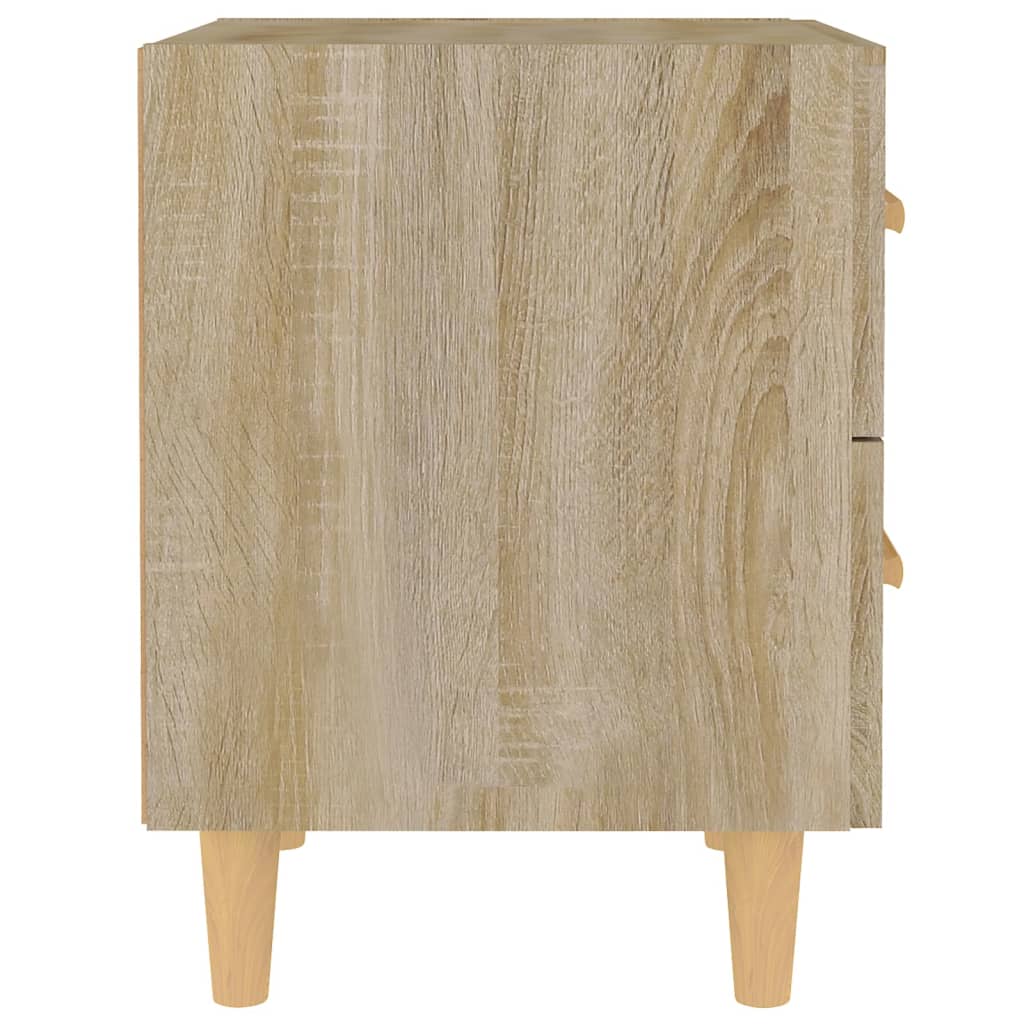 Nachttische 2 Stk. Sonoma-Eiche 40x35x47,5 cm