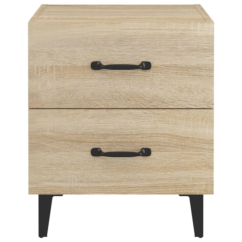 Nachttische 2 Stk. Sonoma-Eiche 40x35x47,5 cm