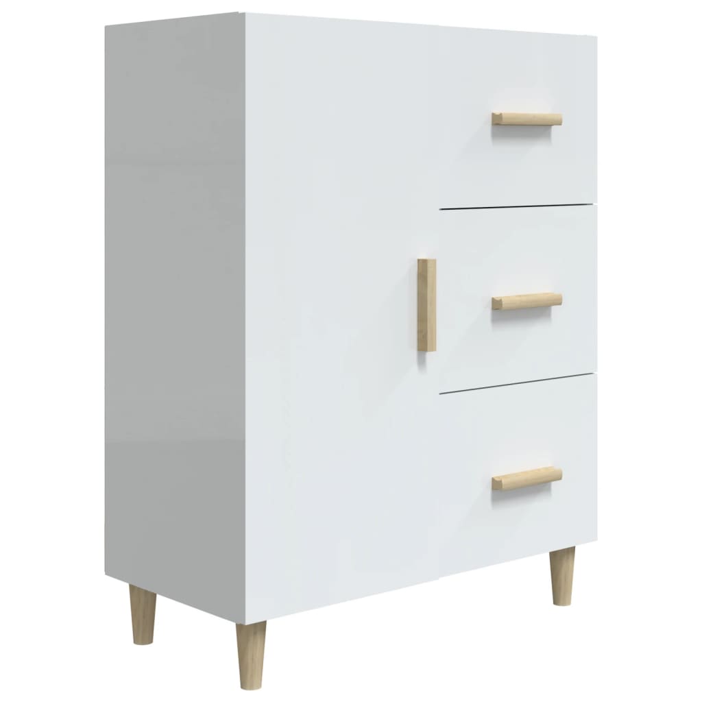 Sideboard Hochglanz-Weiß 69,5x34x90 cm Holzwerkstoff