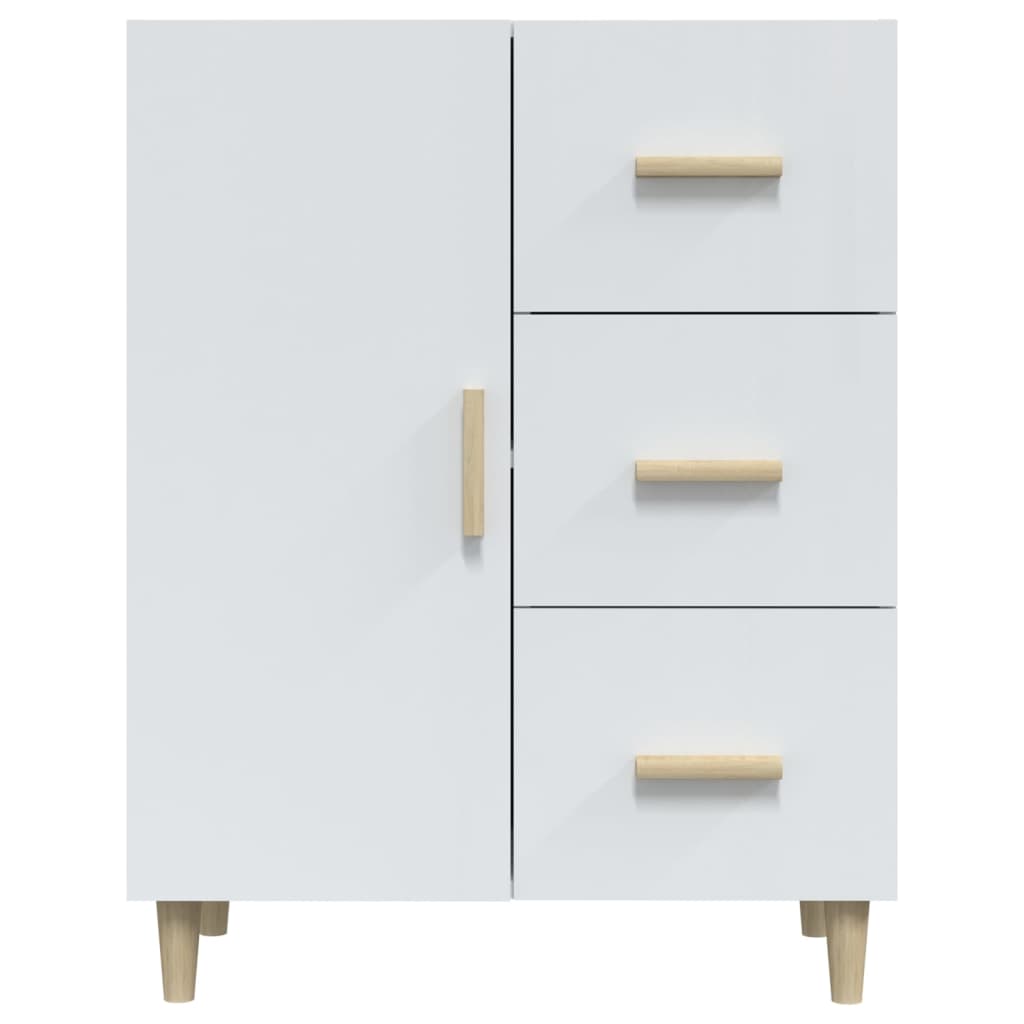 Sideboard Hochglanz-Weiß 69,5x34x90 cm Holzwerkstoff