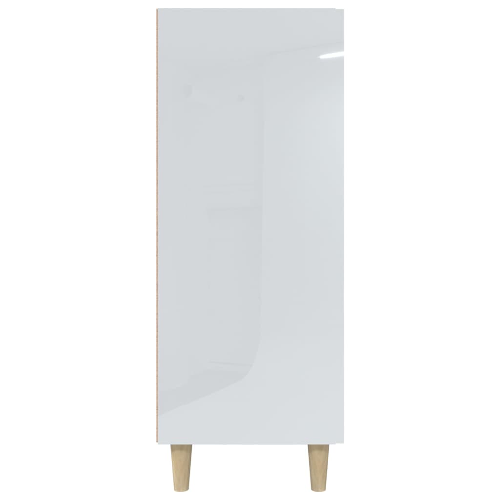 Sideboard Hochglanz-Weiß 69,5x34x90 cm Holzwerkstoff