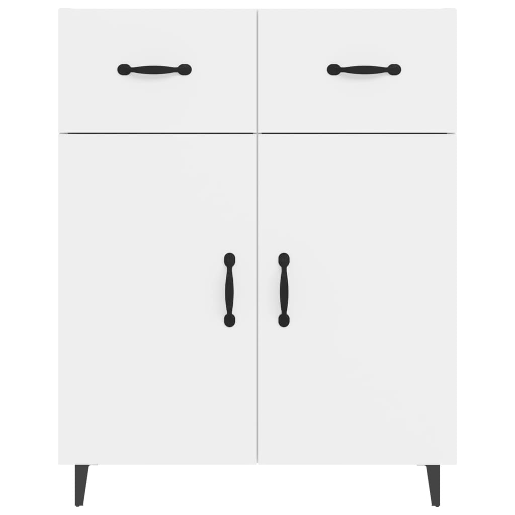 Sideboard Hochglanz-Weiß 69,5x34x90 cm Holzwerkstoff