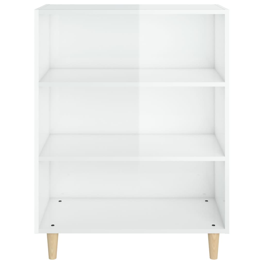 Sideboard Hochglanz-Weiß 69,5x32,5x90 cm Holzwerkstoff