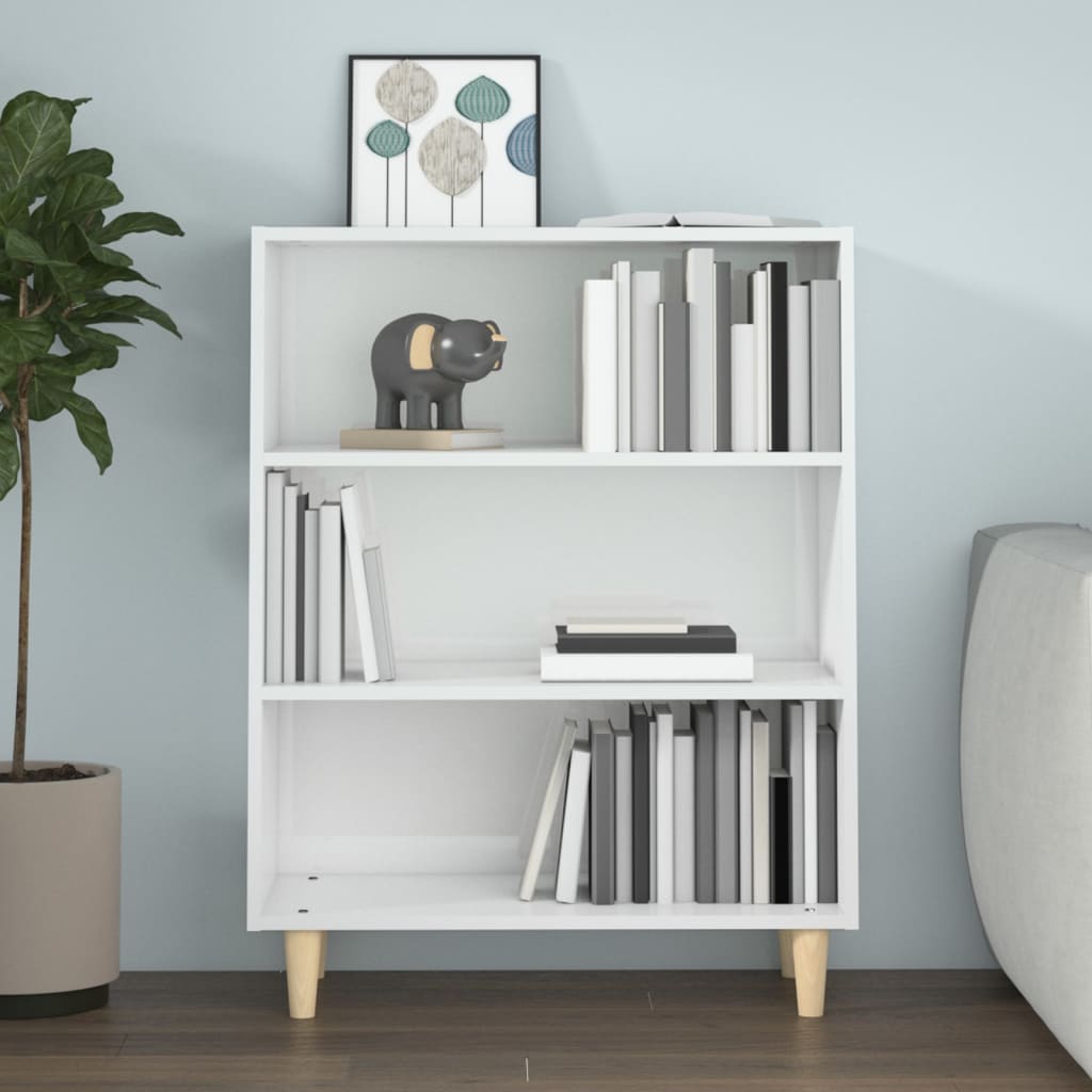 Sideboard Hochglanz-Weiß 69,5x32,5x90 cm Holzwerkstoff