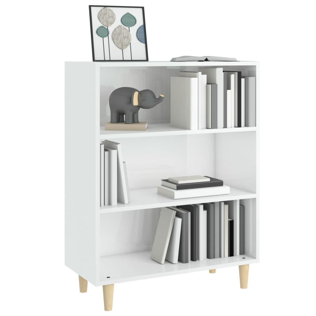 Sideboard Hochglanz-Weiß 69,5x32,5x90 cm Holzwerkstoff