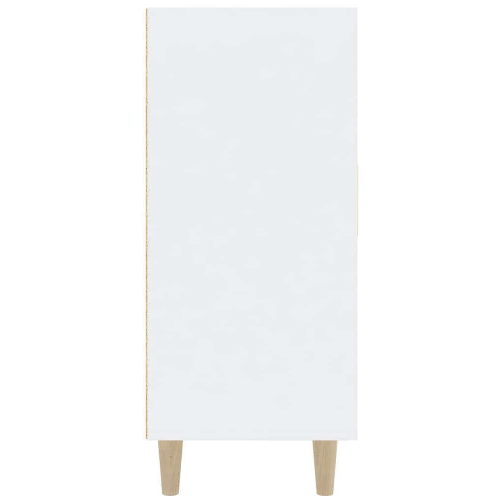 Sideboard Weiß 90x34x80 cm Holzwerkstoff