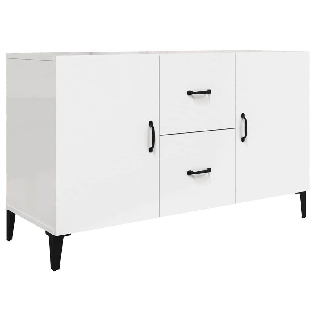 Sideboard Hochglanz-Weiß 100x36x60 cm Holzwerkstoff