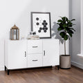 Sideboard Hochglanz-Weiß 100x36x60 cm Holzwerkstoff