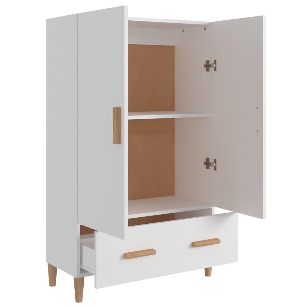 Highboard Weiß 70x31x115 cm Holzwerkstoff