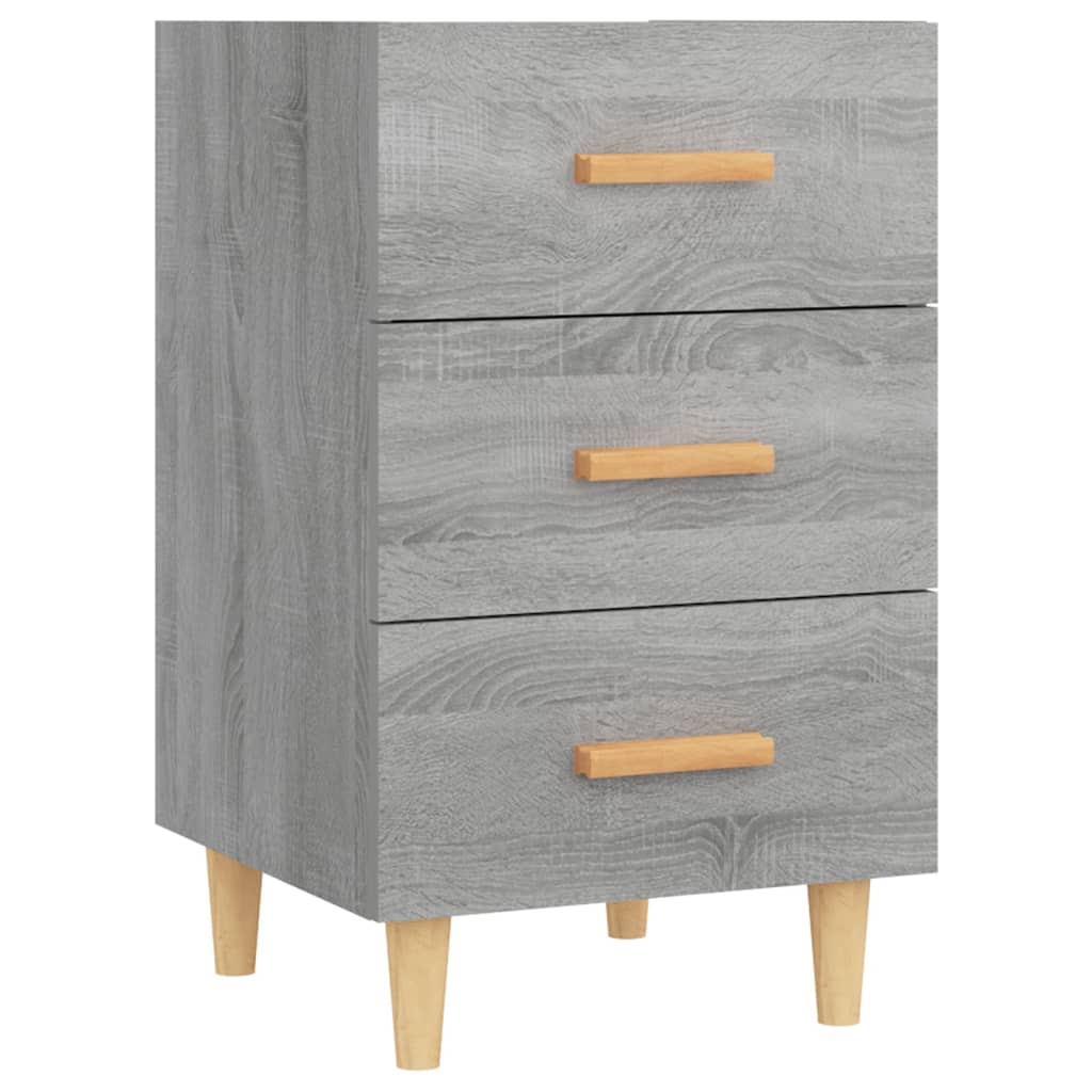 Nachttisch Grau Sonoma 40x40x66 cm Holzwerkstoff