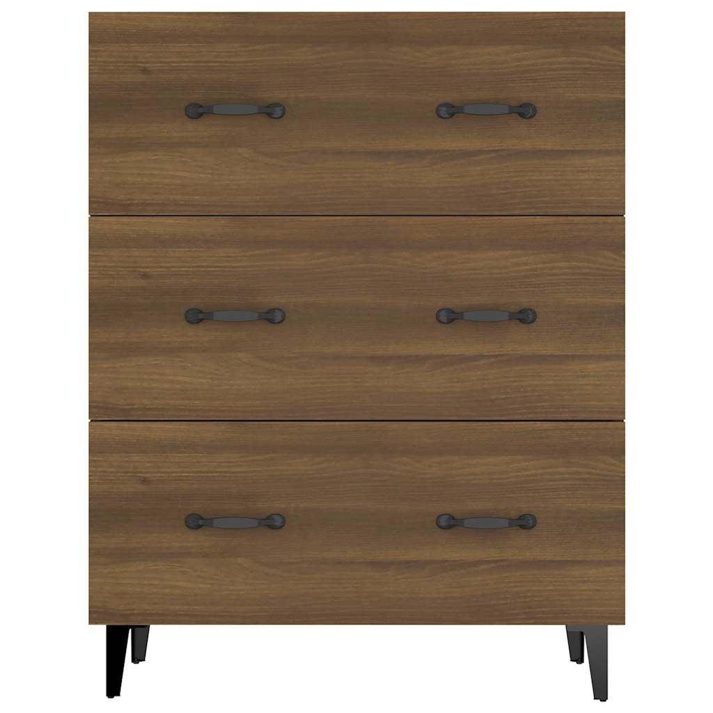Sideboard Braun Eichen-Optik 69,5x34x90 cm Holzwerkstoff