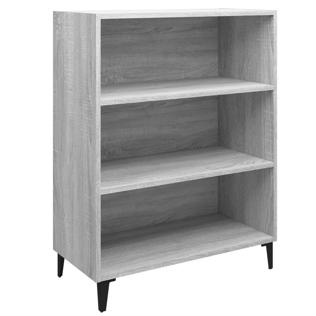 Sideboard Grau Sonoma 69,5x32,5x90 cm Holzwerkstoff