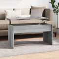 Couchtisch Grau Sonoma 102x50,5x52,5 cm Holzwerkstoff