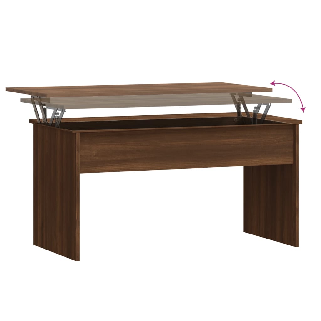 Couchtisch Braun Eichen-Optik 102x50,5x52,5 cm Holzwerkstoff