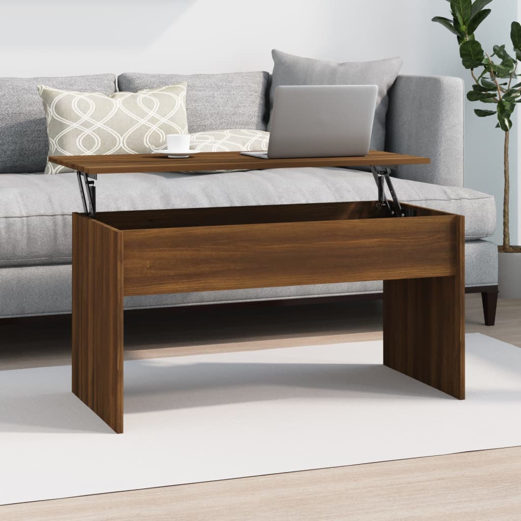 Couchtisch Braun Eichen-Optik 102x50,5x52,5 cm Holzwerkstoff