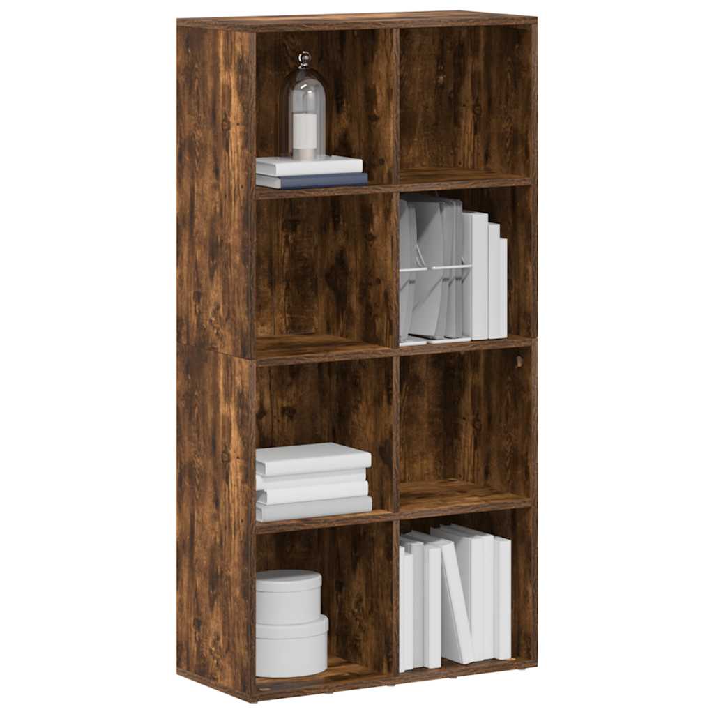 Bücherregal/Sideboard Räuchereiche 66×30×130 cm Holzwerkstoff