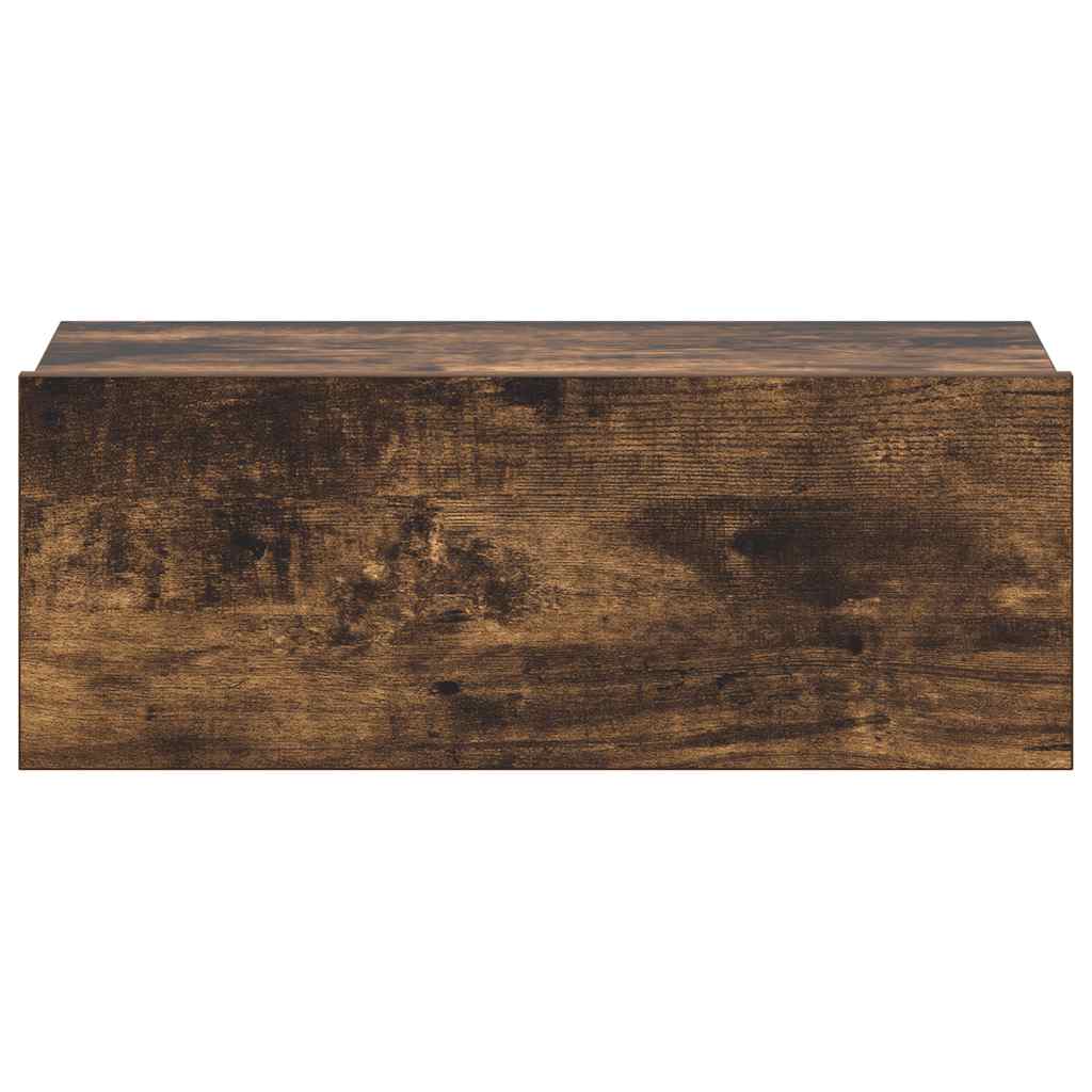 Hängender Nachttisch Räuchereiche 40x30x15 cm Holzwerkstoff
