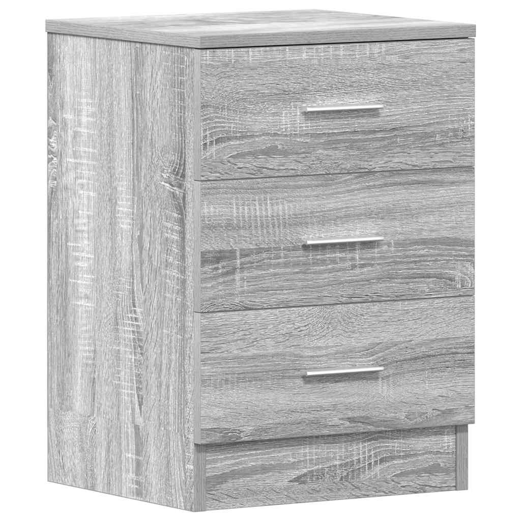 Nachttisch Grau Sonoma 38x35x56 cm Holzwerkstoff