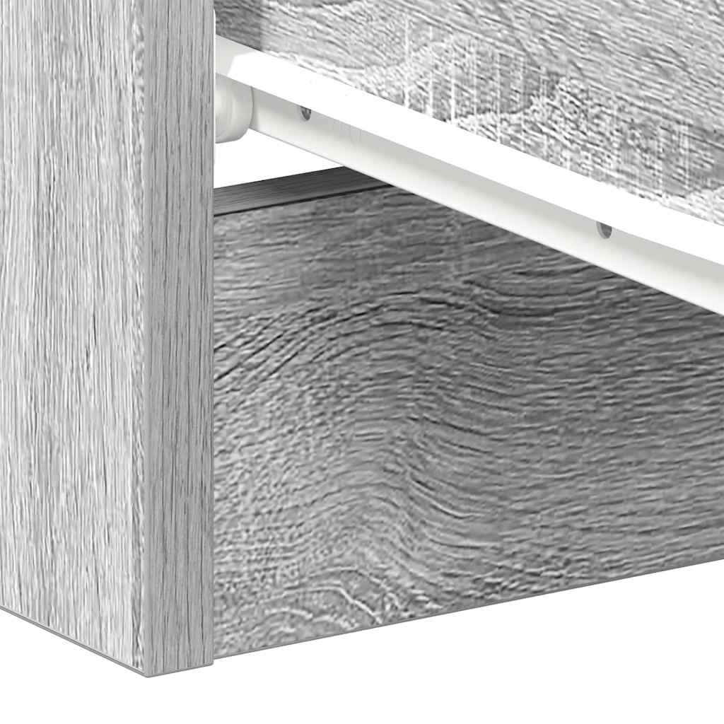 Nachttisch Grau Sonoma 38x35x56 cm Holzwerkstoff