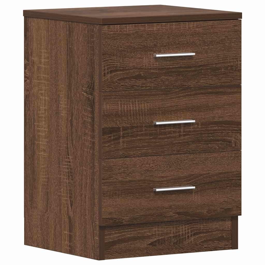 Nachttisch Braun Eichen-Optik 38x35x56 cm Holzwerkstoff