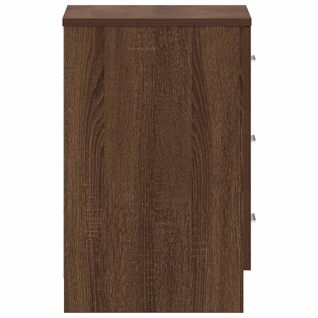 Nachttisch Braun Eichen-Optik 38x35x56 cm Holzwerkstoff