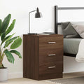 Nachttisch Braun Eichen-Optik 38x35x56 cm Holzwerkstoff