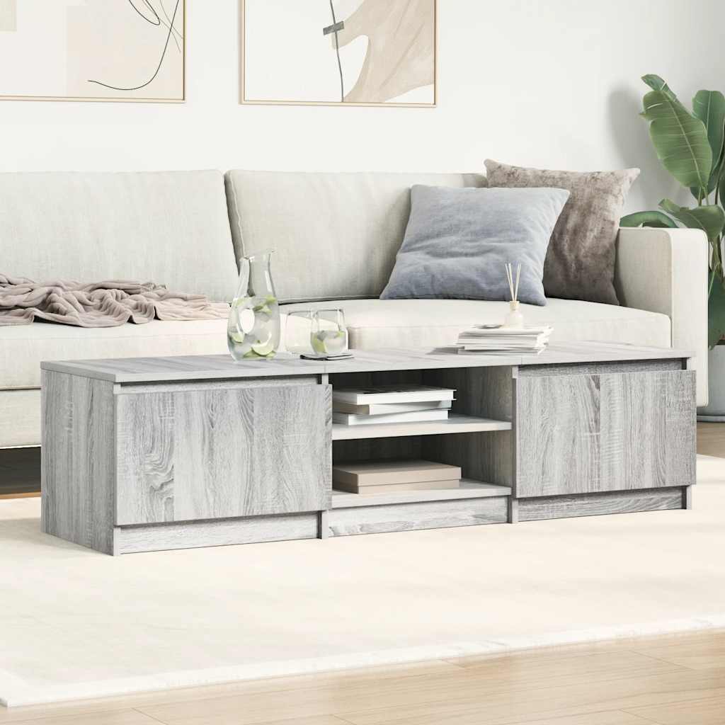 TV-Schrank Grau Sonoma 140x40x35,5 cm Holzwerkstoff