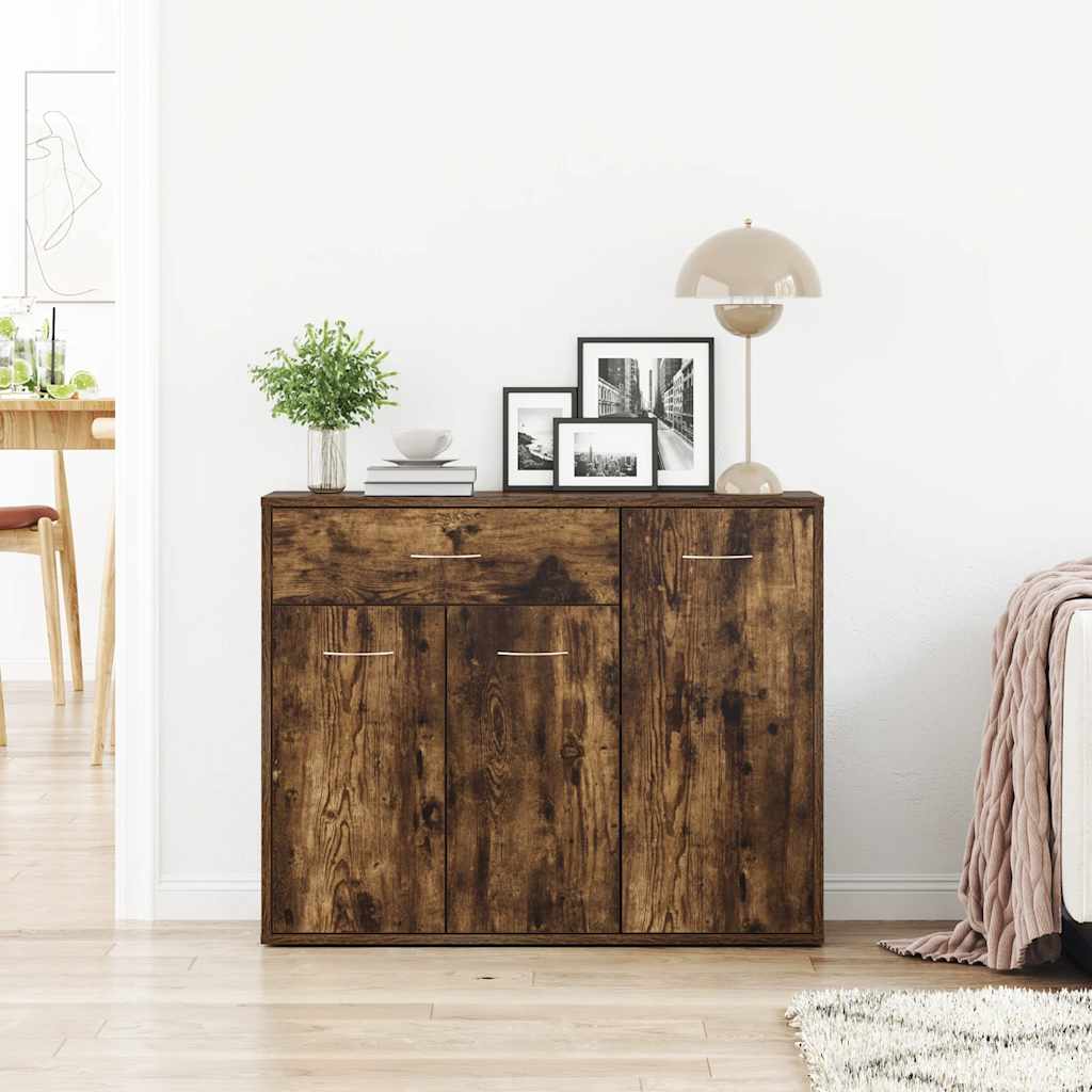 Sideboard Räuchereiche 88x30x70 cm Holzwerkstoff