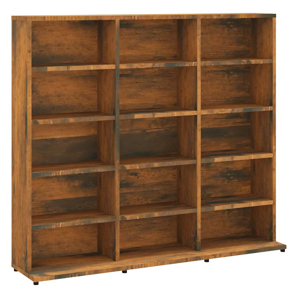 CD-Regal Räuchereiche 100x23x89,5 cm Holzwerkstoff
