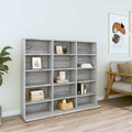 CD-Regal Grau Sonoma 100x23x89,5 cm Holzwerkstoff