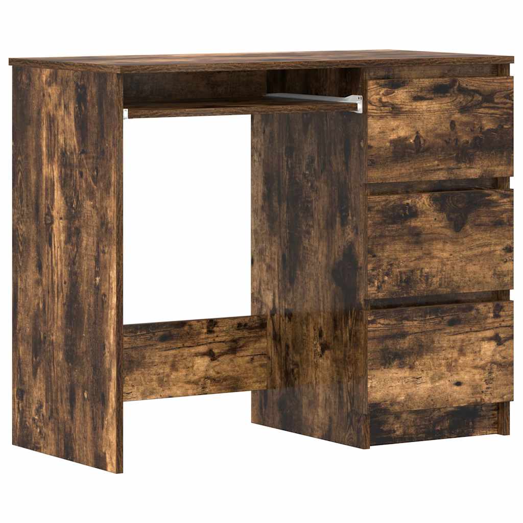 Schreibtisch Räuchereiche 90x45x76 cm Holzwerkstoff