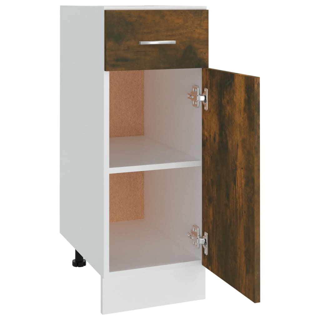 Unterschrank mit Schublade Lyon Räuchereiche 30x46x81,5 cm