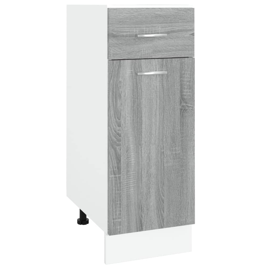 Unterschrank mit Schublade Lyon Grau Sonoma 30x46x81,5 cm