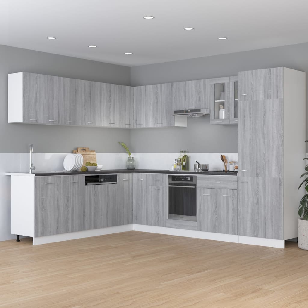 Unterschrank mit Schublade Lyon Grau Sonoma 30x46x81,5 cm