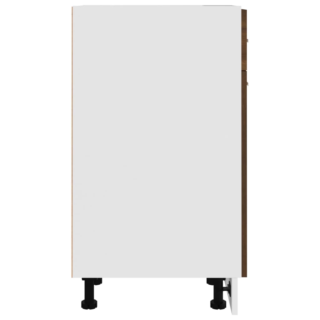 Unterschrank mit Schublade Lyon Braun Eichen-Optik 30x46x81,5 cm
