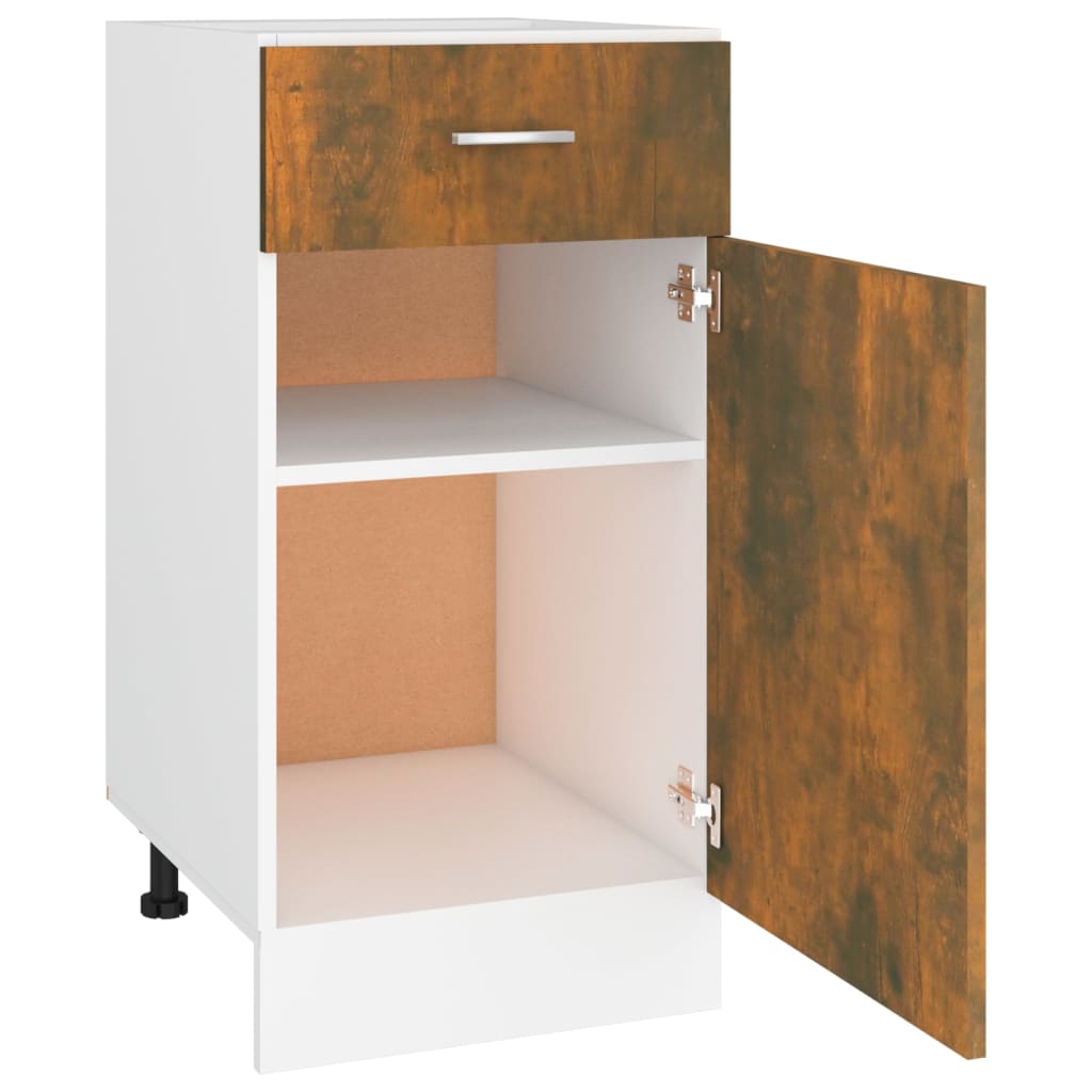 Unterschrank mit Schublade Lyon Räuchereiche 40x46x81,5 cm