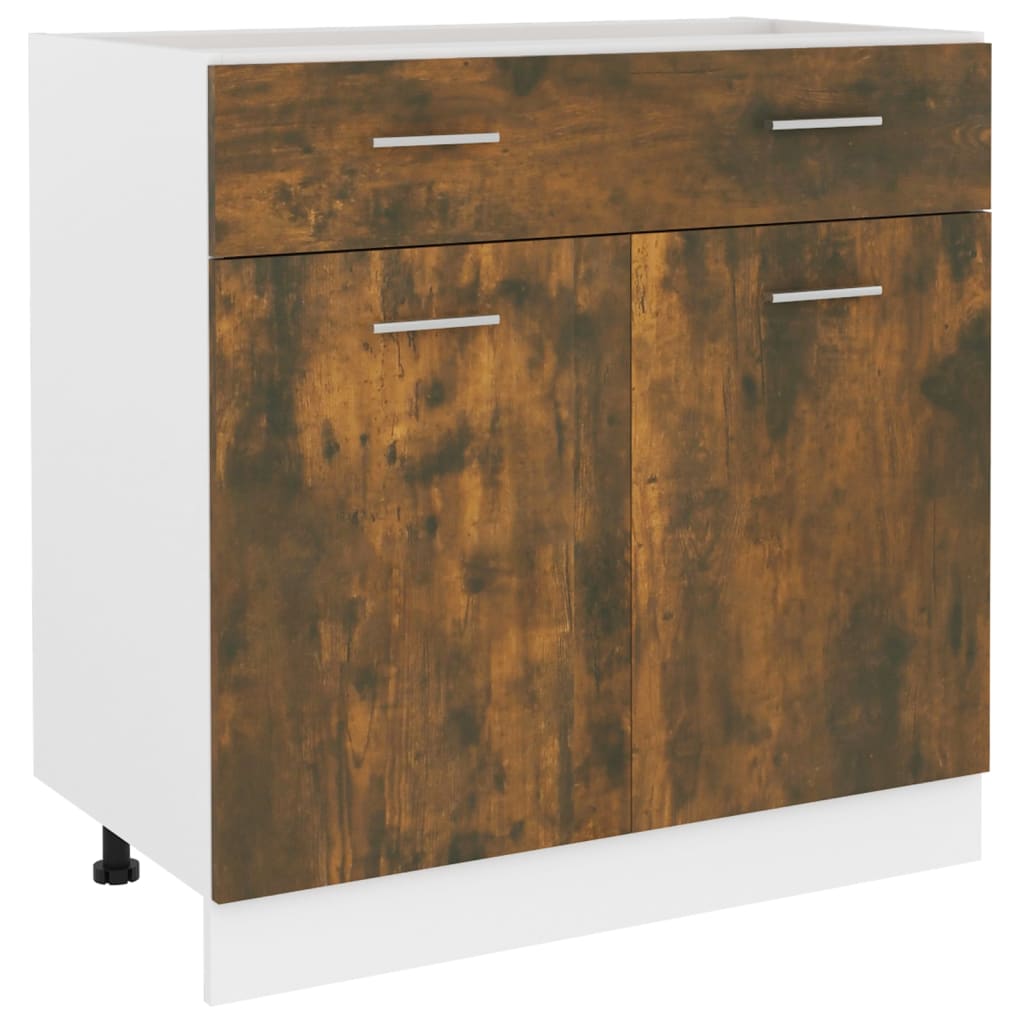 Unterschrank mit Schublade Lyon Räuchereiche 80x46x81,5 cm