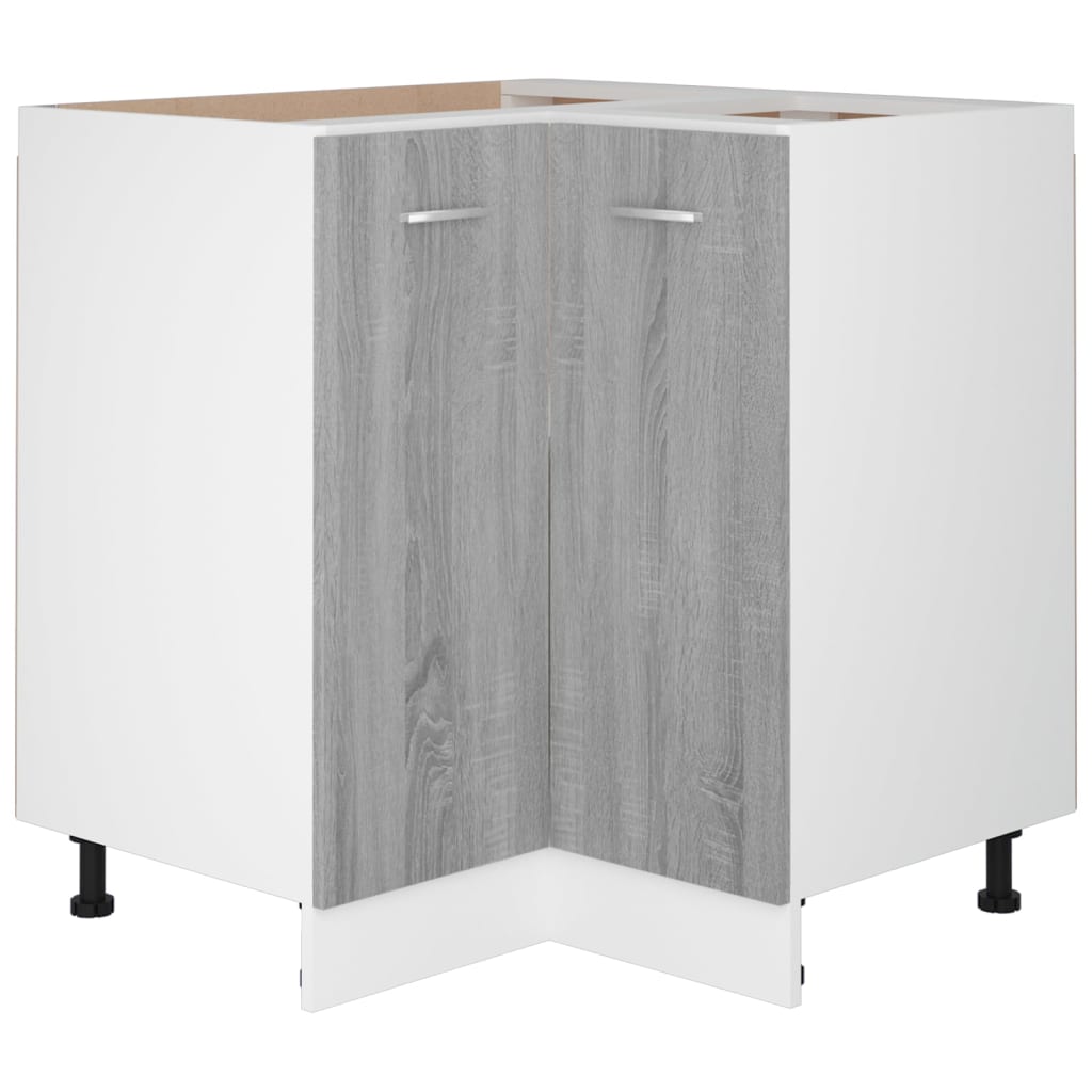 Küchenschrank Lyon Grau Sonoma 75,5x75,5x81,5 cm Holzwerkstoff