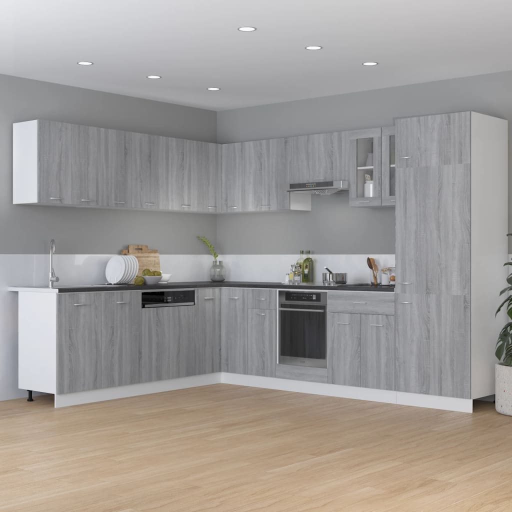 Küchenschrank Lyon Grau Sonoma 75,5x75,5x81,5 cm Holzwerkstoff
