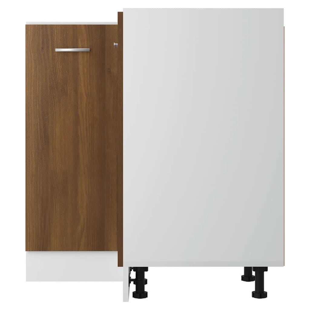Küchenschrank Braun Eichen-Optik 75,5x75,5x81,5cm Holzwerkstoff