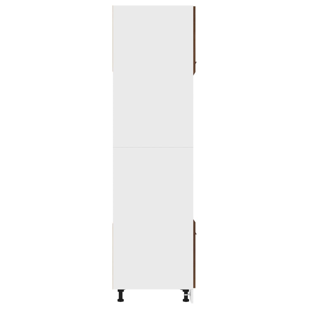Mikrowellenumbauschrank Lyon Braun Eichen-Optik 60x57x207 cm