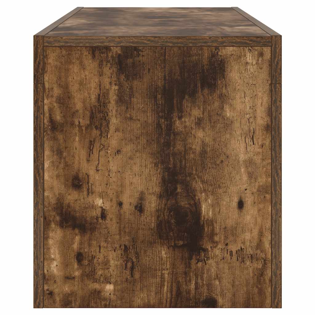 TV-Schrank mit LED-Leuchten Räuchereiche 120x35x40 cm