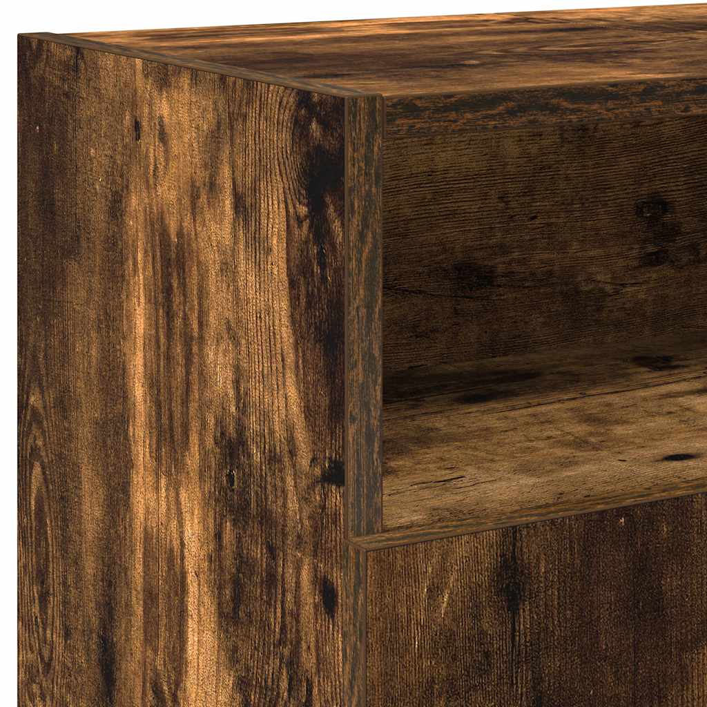 TV-Schrank mit LED-Leuchten Räuchereiche 120x30x50 cm