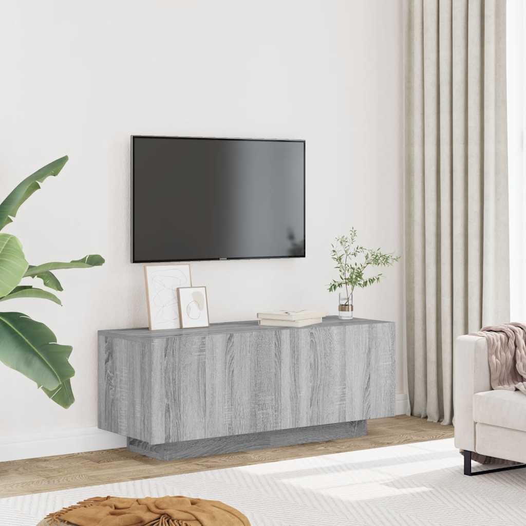 TV-Schrank Grau Sonoma 100x35x40 cm Holzwerkstoff
