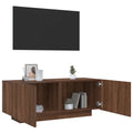 TV-Schrank Braun Eichen-Optik 100x35x40 cm Holzwerkstoff